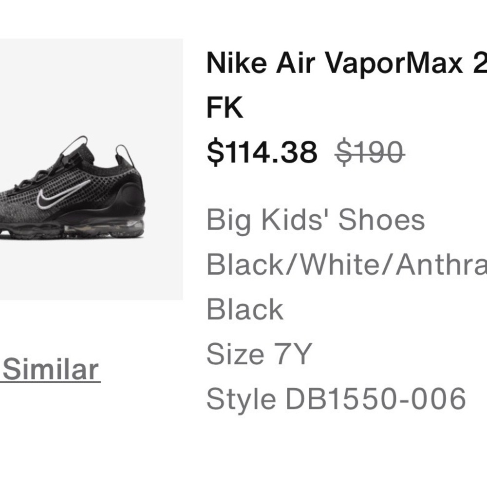 Nike Air VaporMax 2 FK Black/White Sneakers